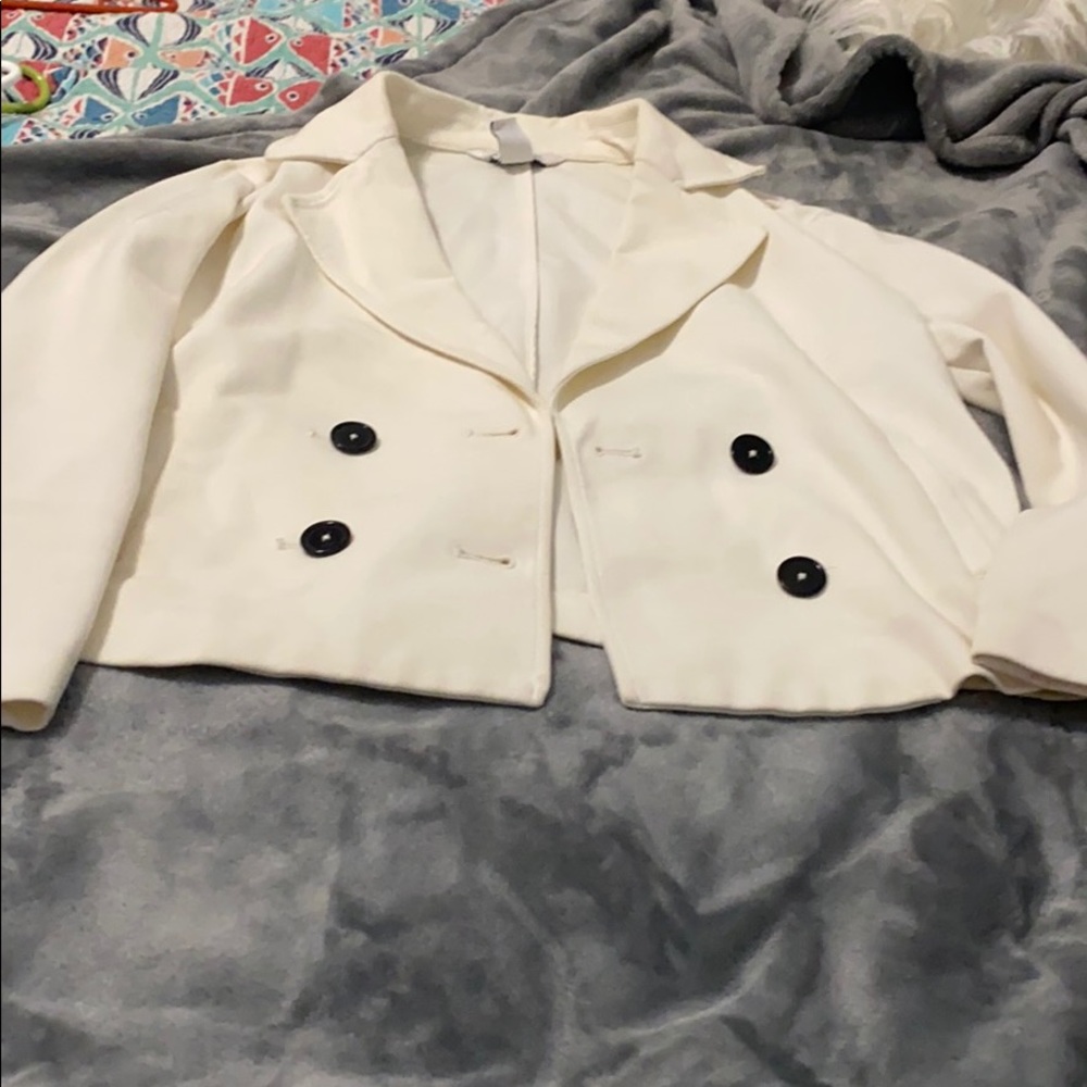 WHBM Cream colored blazer